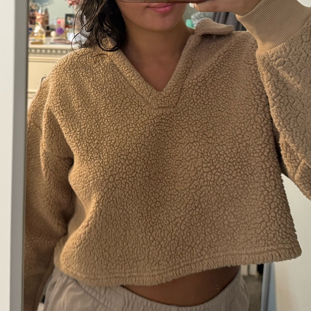 Forever 21 Tan Sherpa Jacket